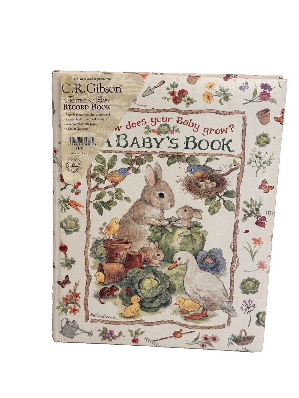 "How Does Your Baby Grow? ~ A Baby's Book" ~ C.R. Gibson/Artist: Betty Whiteaker